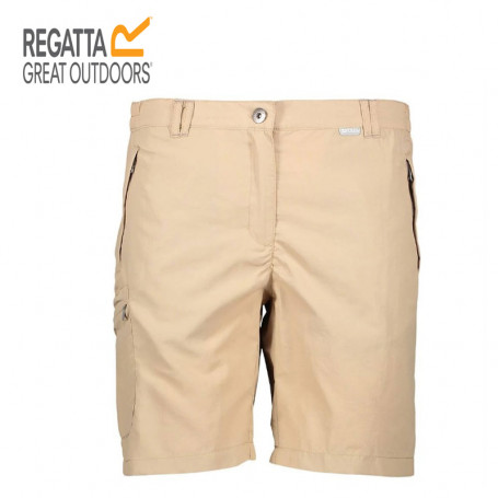 Short de randonnée REGATTA Chaska II Beige Femme