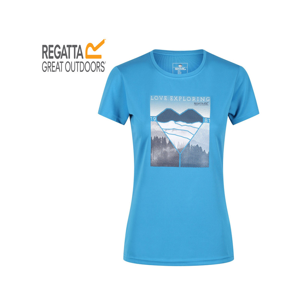 Tee-shirt de randonnée REGATTA Fingal V Bleu Femme