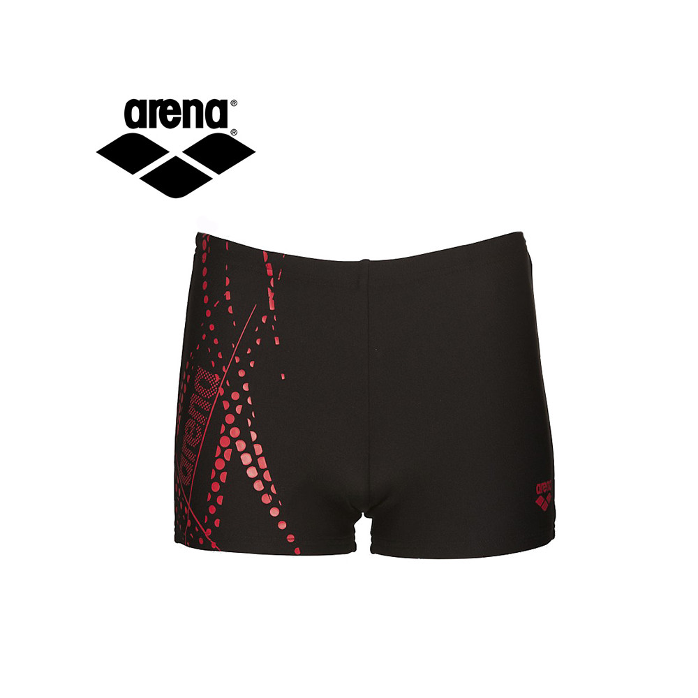 Maillot de bain ARENA Burst Noir Rouge Junior