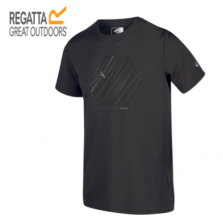 Tee-shirt de randonnée REGATTA Fingal V Gris Homme Tee-shirt de randonnée REGATTA Fingal V Gris Homme