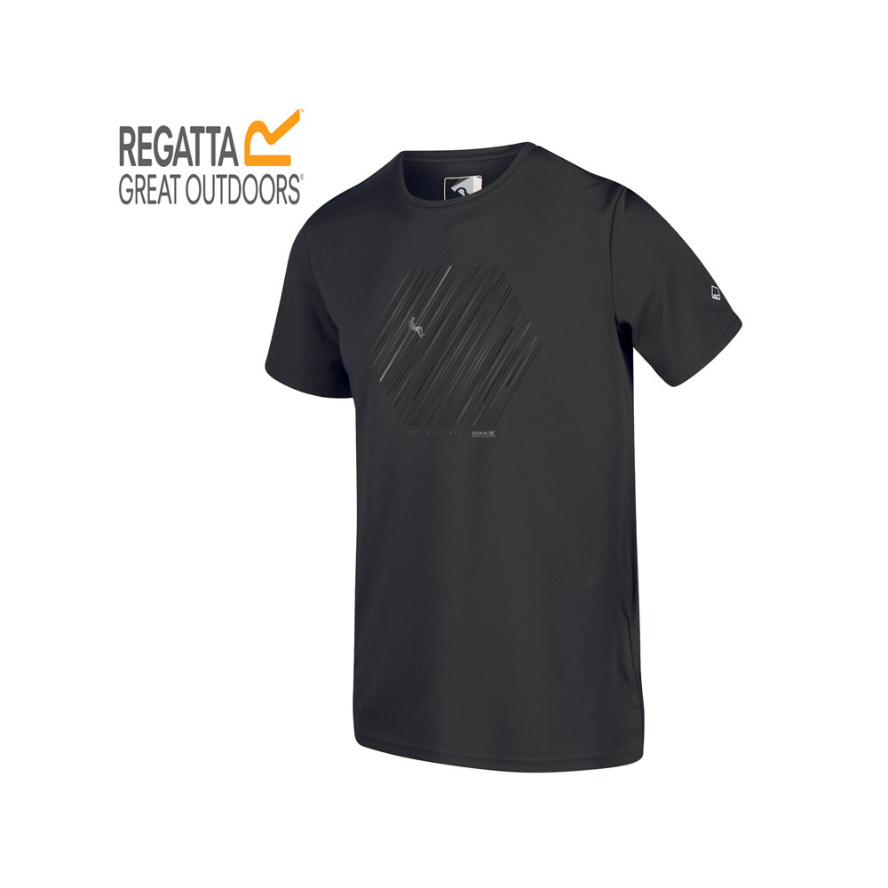 Tee-shirt de randonnée REGATTA Fingal V Anthracite Homme