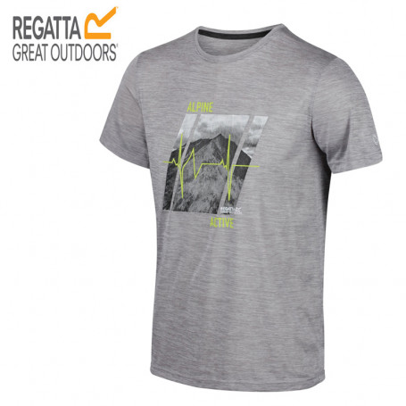 Tee-shirt de randonnée REGATTA Fingal V Gris Homme