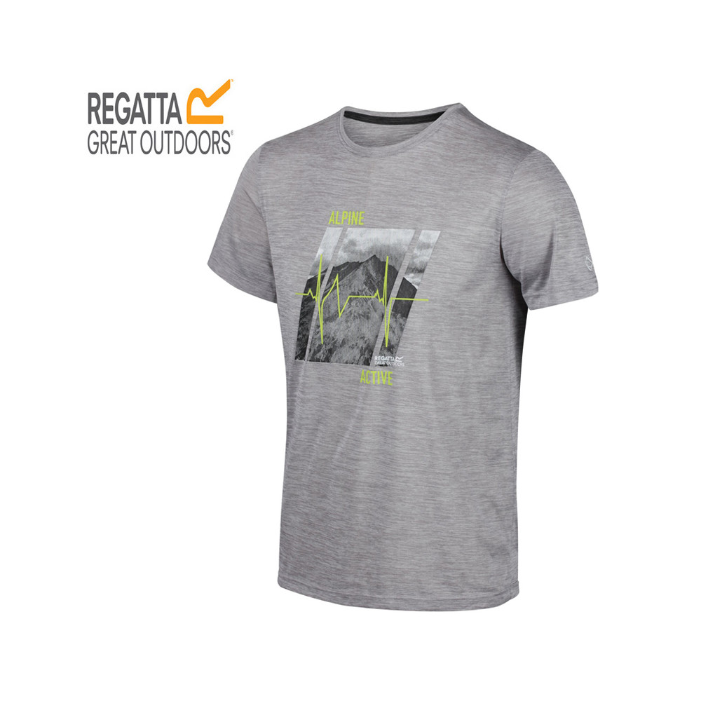 Tee-shirt de randonnée REGATTA Fingal V Gris Homme