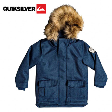 Blouson QUIKSILVER Bicheno Bloom Bleu Jean Garcon