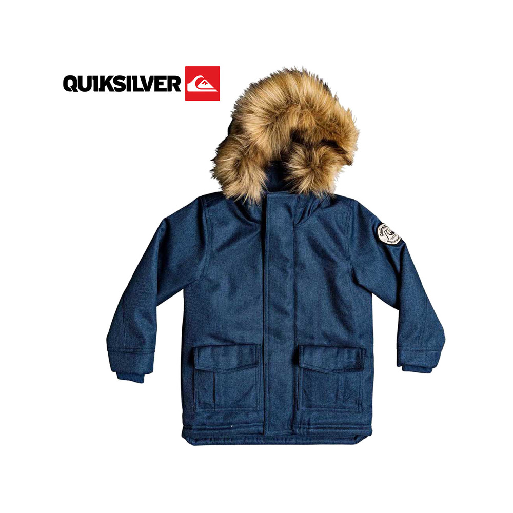 Blouson QUIKSILVER Bicheno Bloom Bleu Jean Garcon