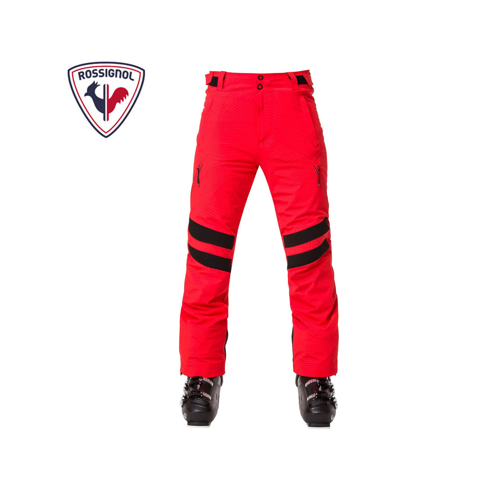 Pantalon de ski ROSSIGNOL Aération Rouge orangé Hommes