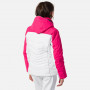 Doudoune de ski ROSSIGNOL Girl Polydown Pearly Rose / Blanc Fille