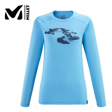 T-shirt MILLET Sneak Peak LS Bleu clair Femme