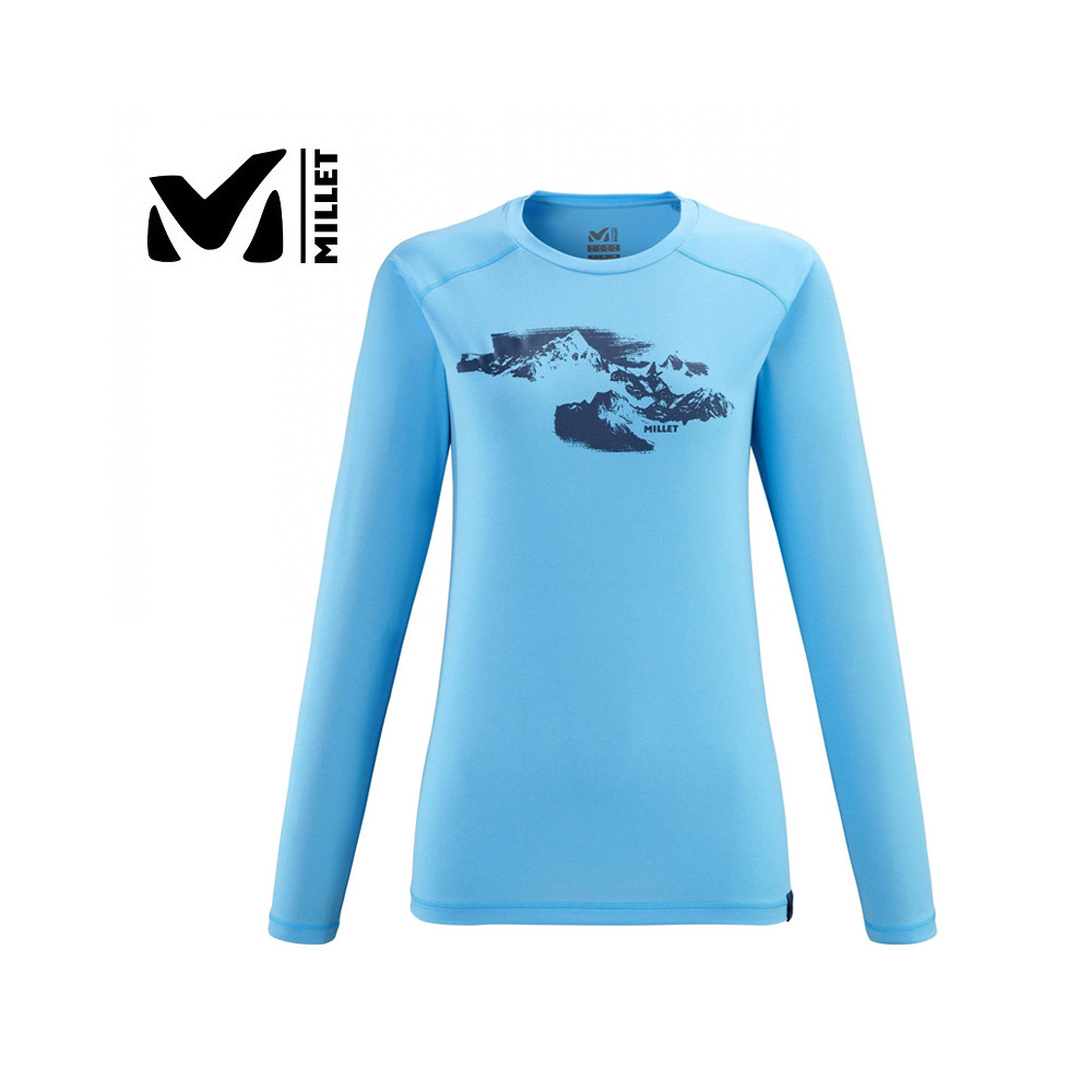 T-shirt MILLET Sneak Peak LS Bleu clair Femme