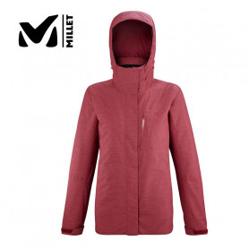 Veste MILLET Pobeda 3 en 1 Rouge chiné Femme