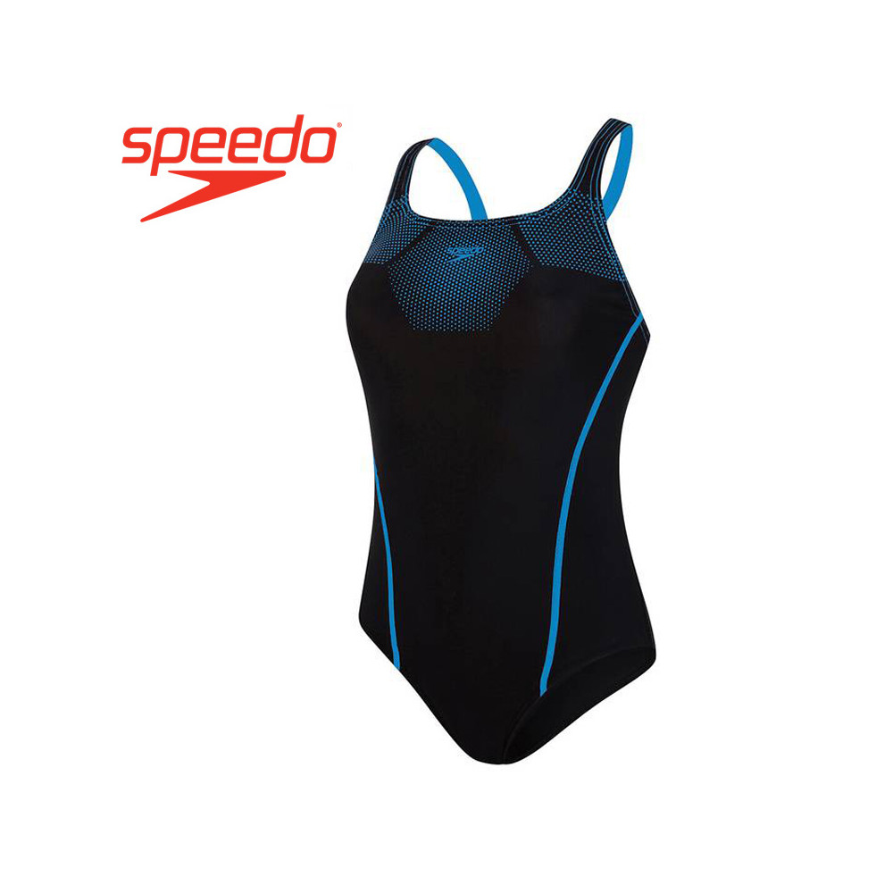 Maillot de bain SPEEDO Tech Placement Medalist Noir / Bleu Femme