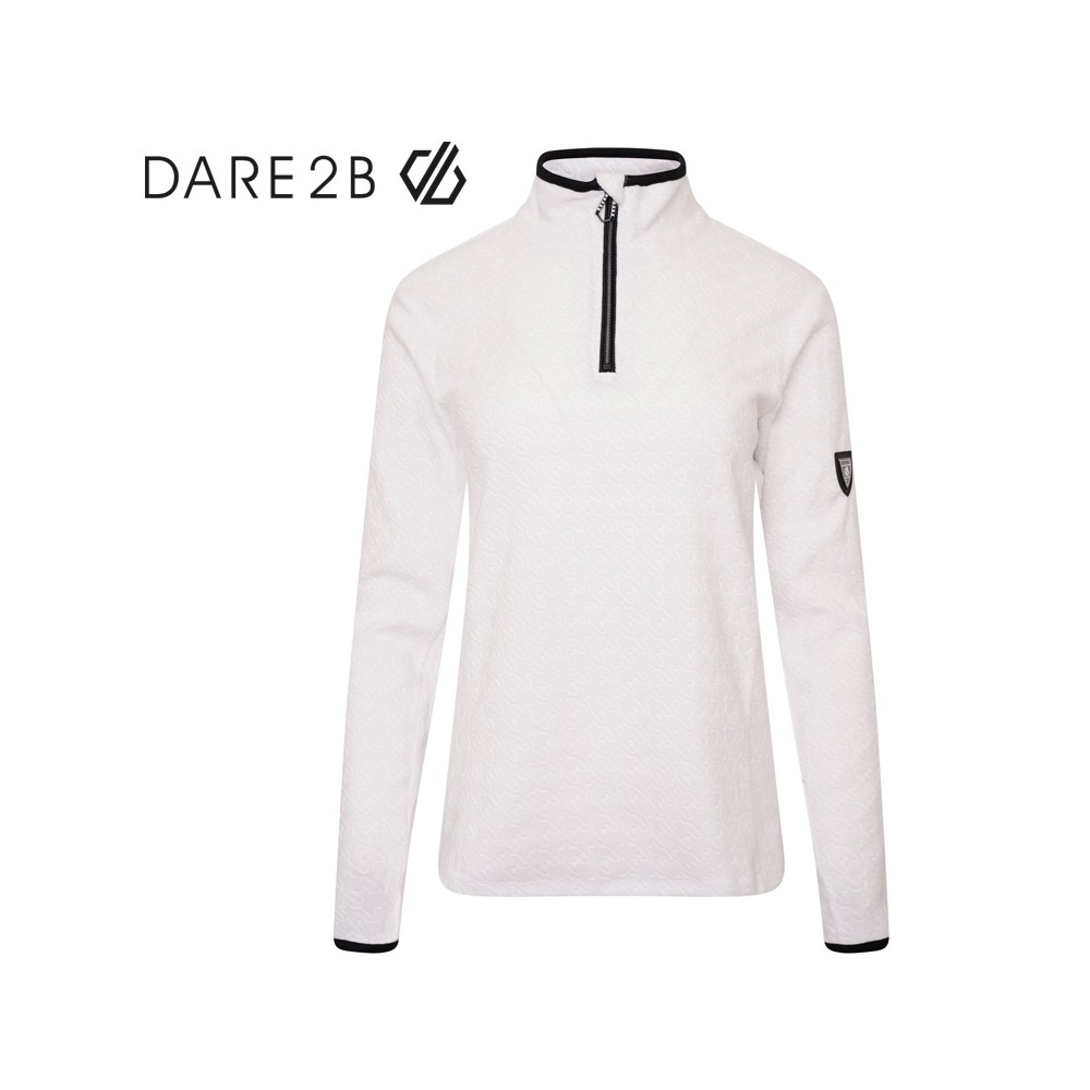 Polaire 1/2 zip DARE 2B Savvy Blanc Femme