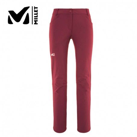 Pantalon de randonnée MILLET Trekker Stretch Bordeaux Femme