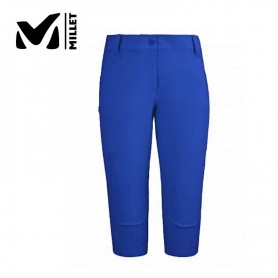 Pantalon 3/4 de randonnée MILLET Treeker Stretch Bleu roi Femme