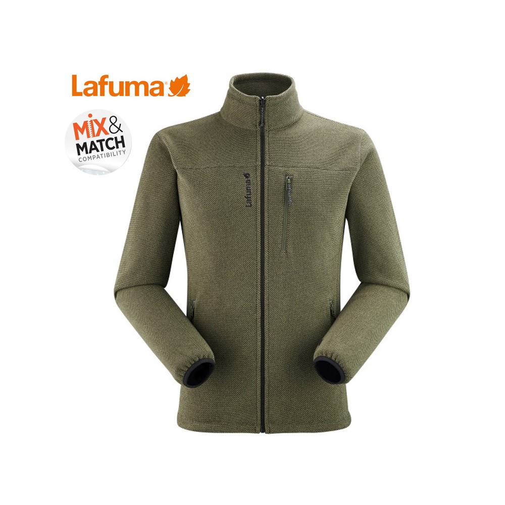 Polaire LAFUMA Techfleece F Zip Kaki Homme