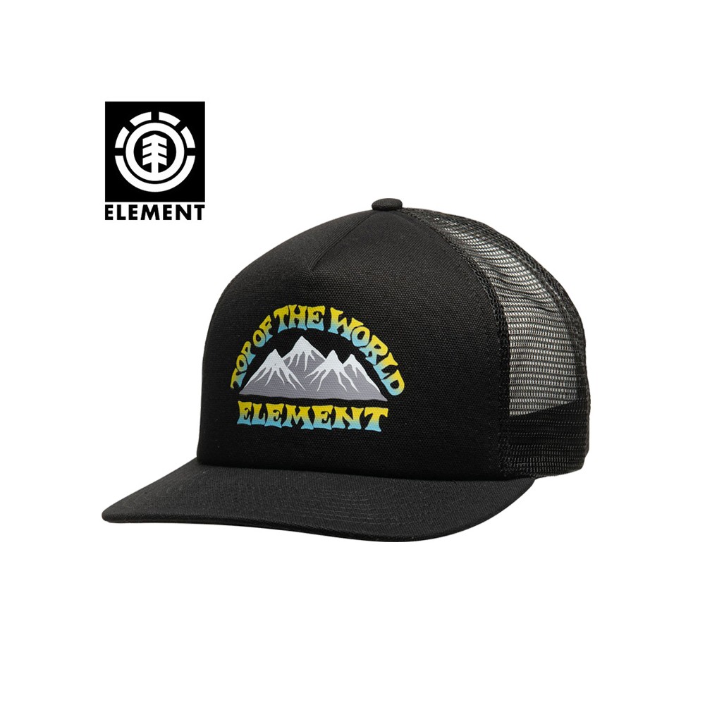 Casquette ELEMENT Rift Trucker Noir Unisexe