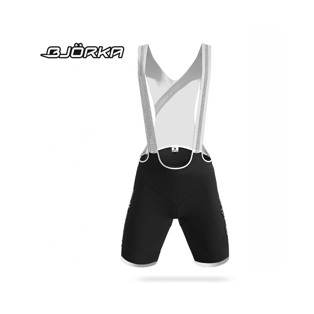 Bibshort de vélo Bjorka Team Noir / Blanc Homme