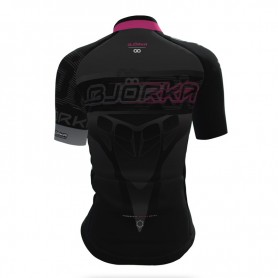 Maillot de vélo BJORKA Izoard Noir / Rose Femme