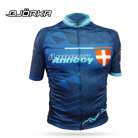 Maillot de vélo BJORKA Annecy Bleu Homme