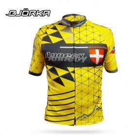 Maillot de vélo BJORKA Annecy Jaune Homme