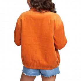 Blouson RVCA Viber Corduroy Orange Femme