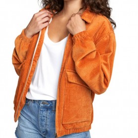 Blouson RVCA Viber Corduroy Orange Femme