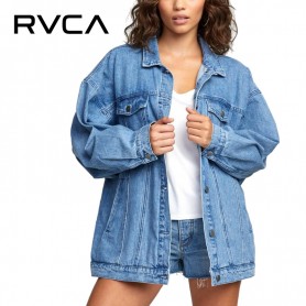 Veste RVCA Lounger Denim Bleu Jean Femme