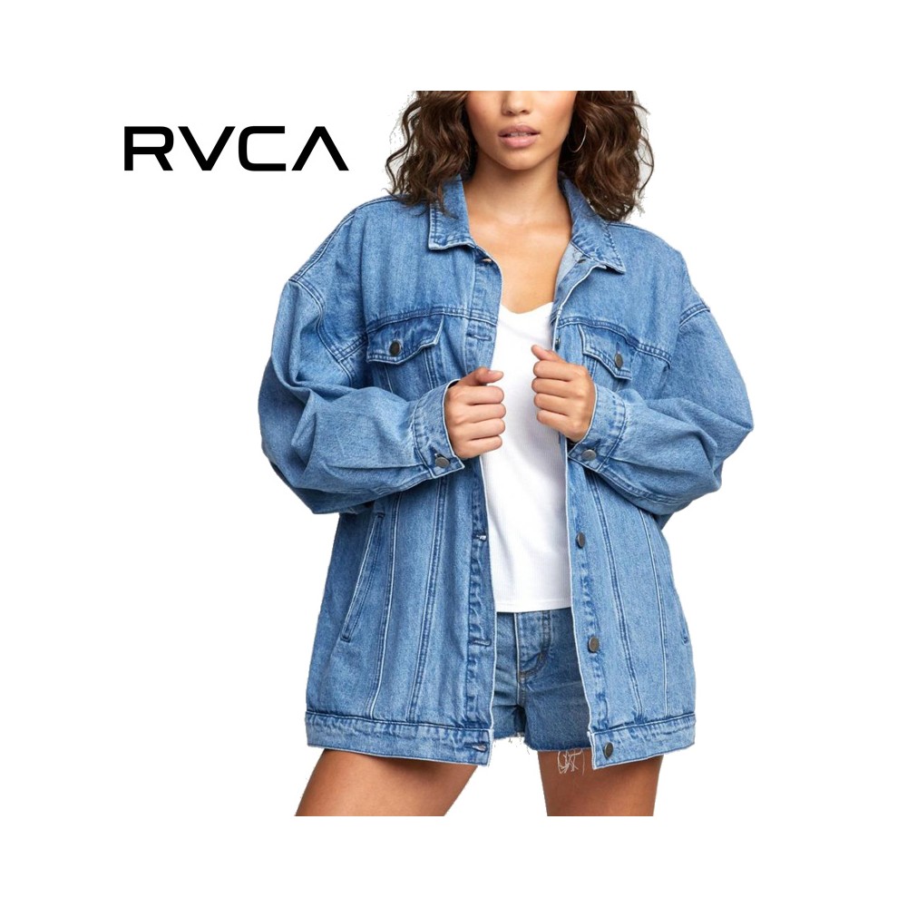 Veste RVCA Lounger Denim Bleu Jean Femme