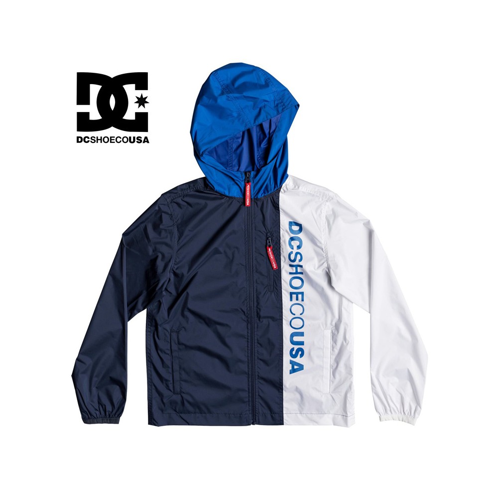 Veste coupe-vent DC SHOES Dagup Triple Block Bleu / Blanc Junior