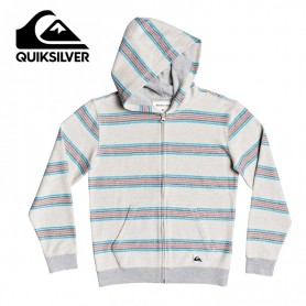 Sweat à capuche zippé QUIKSILVER Great Otway Gris Junior