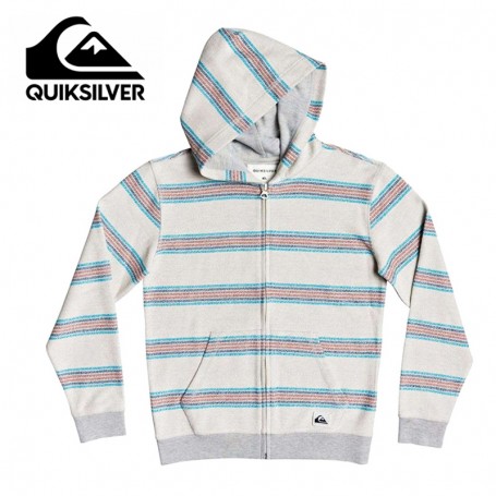 Sweat à capuche zippé QUIKSILVER Great Otway Gris Junior