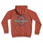 Sweat à capuche zippé QUIKSILVER Motorcycle Rouille Junior