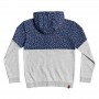 Sweat à capuche zippé QUIKSILVER Reeling Gris / Bleu Junior