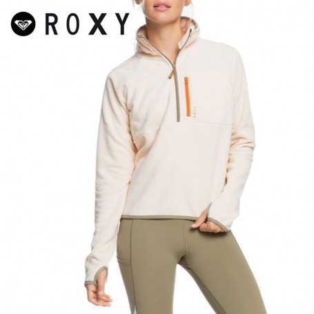 Polaire 1/2 zip ROXY Stand by me Crème Femme