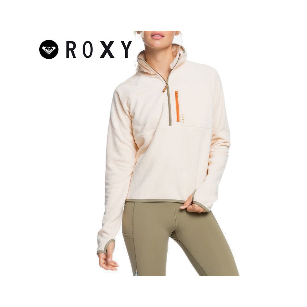 Polaire 1/2 zip ROXY Stand by me Crème Femme