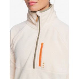 Polaire 1/2 zip ROXY Stand by me Crème Femme