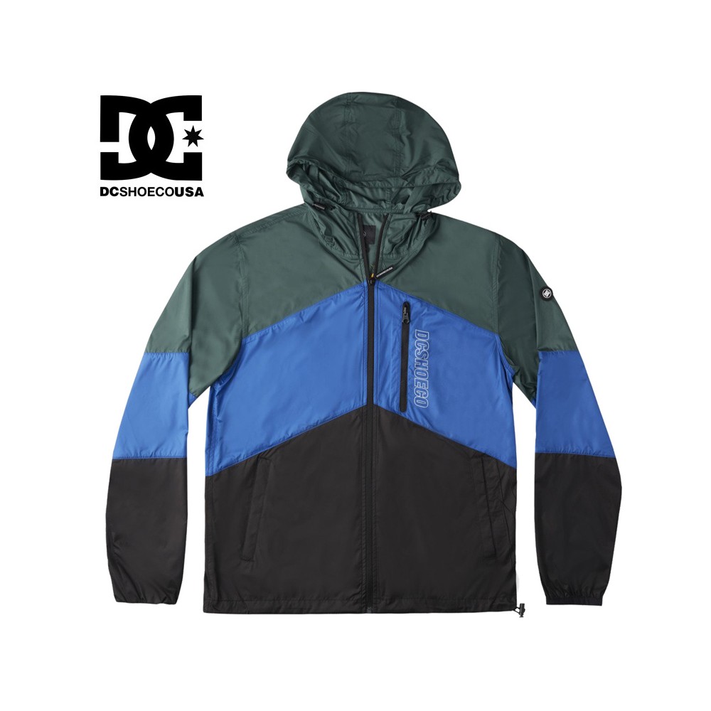 Veste coupe-vent DC SHOES Dagup Block Vert / Bleu Homme