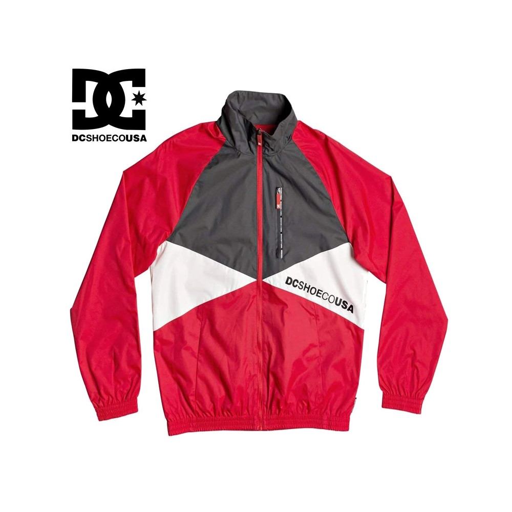 Veste coupe-vent DC SHOES Breaker Noir/ Blanc/Rouge Homme