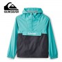 Anorak coupe-vent QUIKSILVER Lazy Left Bleu vert Junior