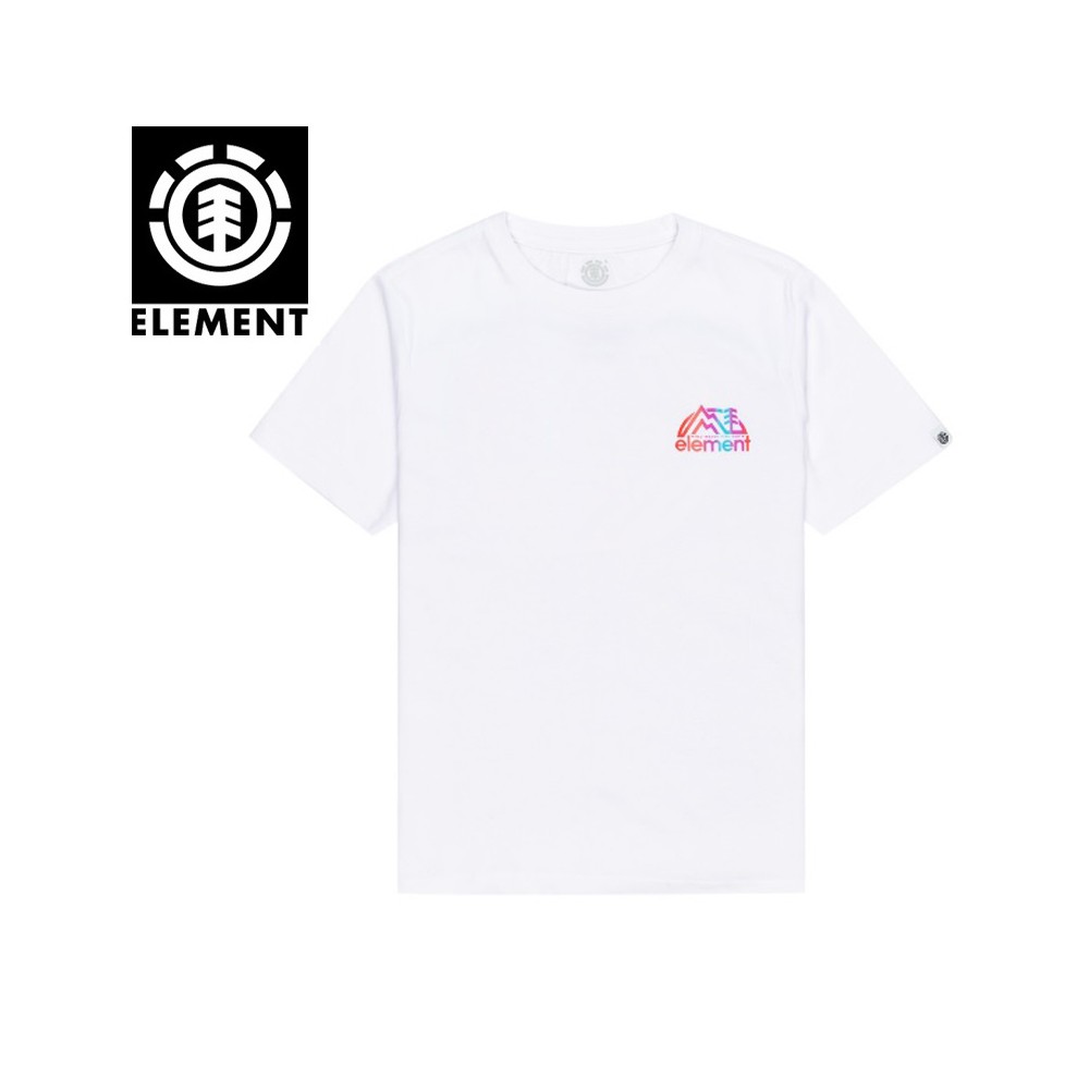 T-shirt ELEMENT Burkett SS Boy Blanc Garçon