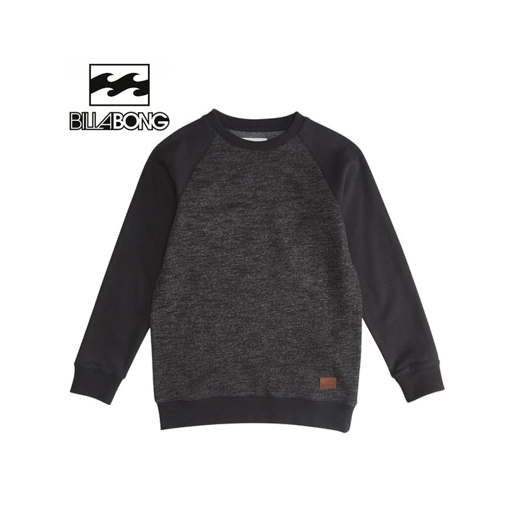 Pull BILLABONG Balance Crew Noir / Gris  Garçon