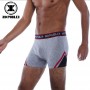 Boxer coton NO PUBLIK Graphic Gris/Bleu Homme