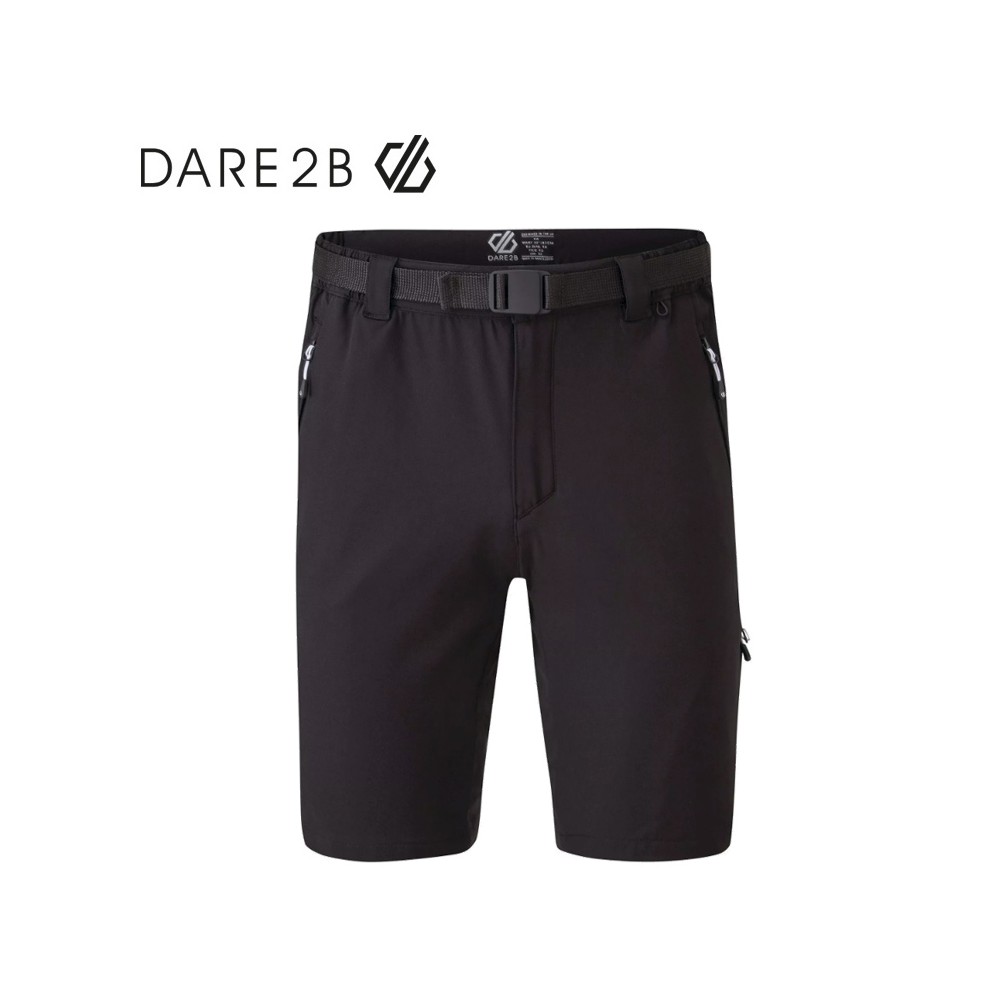 Short de randonnée Dare 2B Tuned In Noir Homme