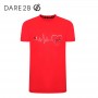 Tee-shirt de randonnée DARE 2B Rightful Rose fluo Junior