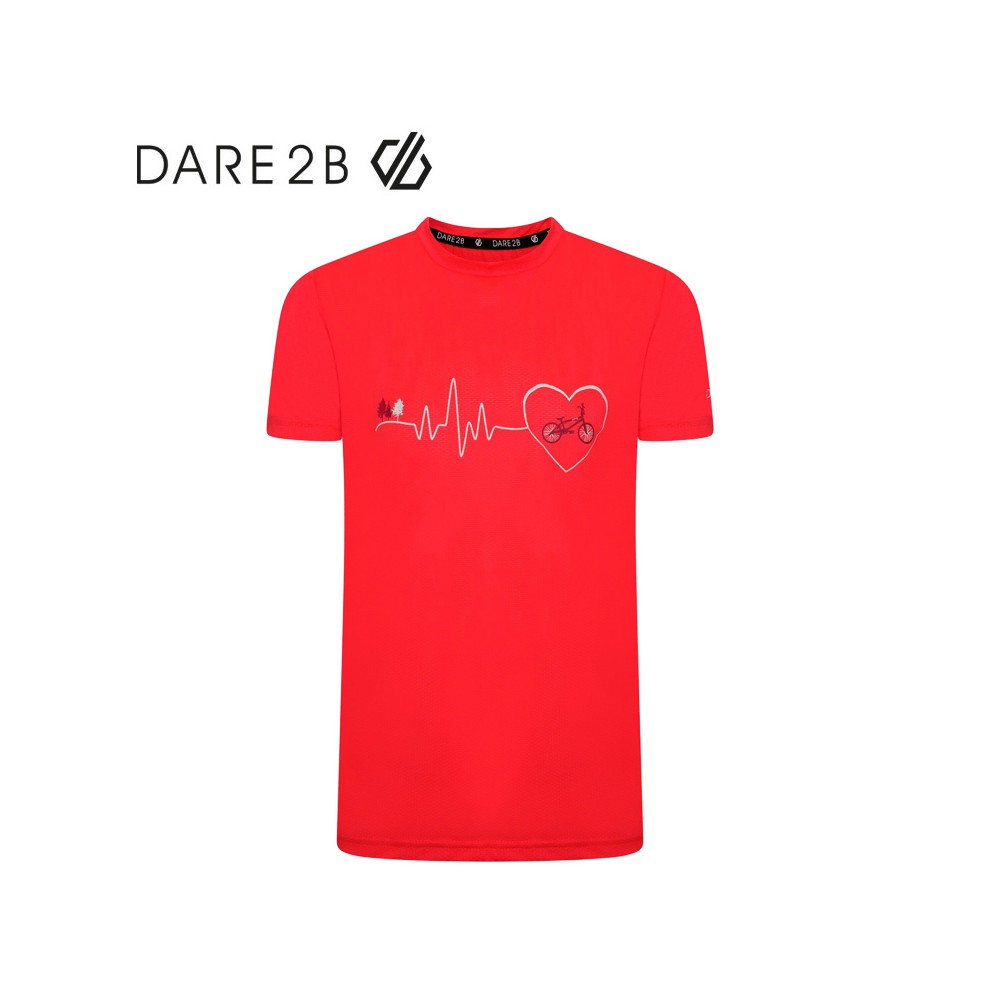 Tee-shirt de randonnée DARE 2B Rightful Rose fluo Junior