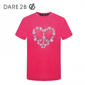 Tee-shirt de randonnée DARE 2B Rightful Framboise Junior