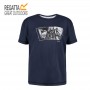 Tee-shirt de randonnée REGATTA Alvarado V Bleu denim Junior