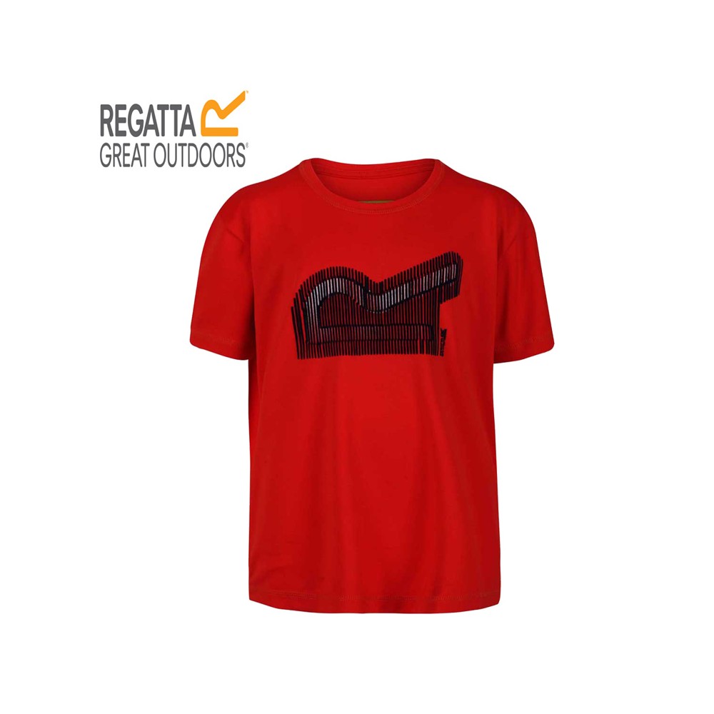 Tee-shirt de randonnée REGATTA Alvarado V Rouge Junior