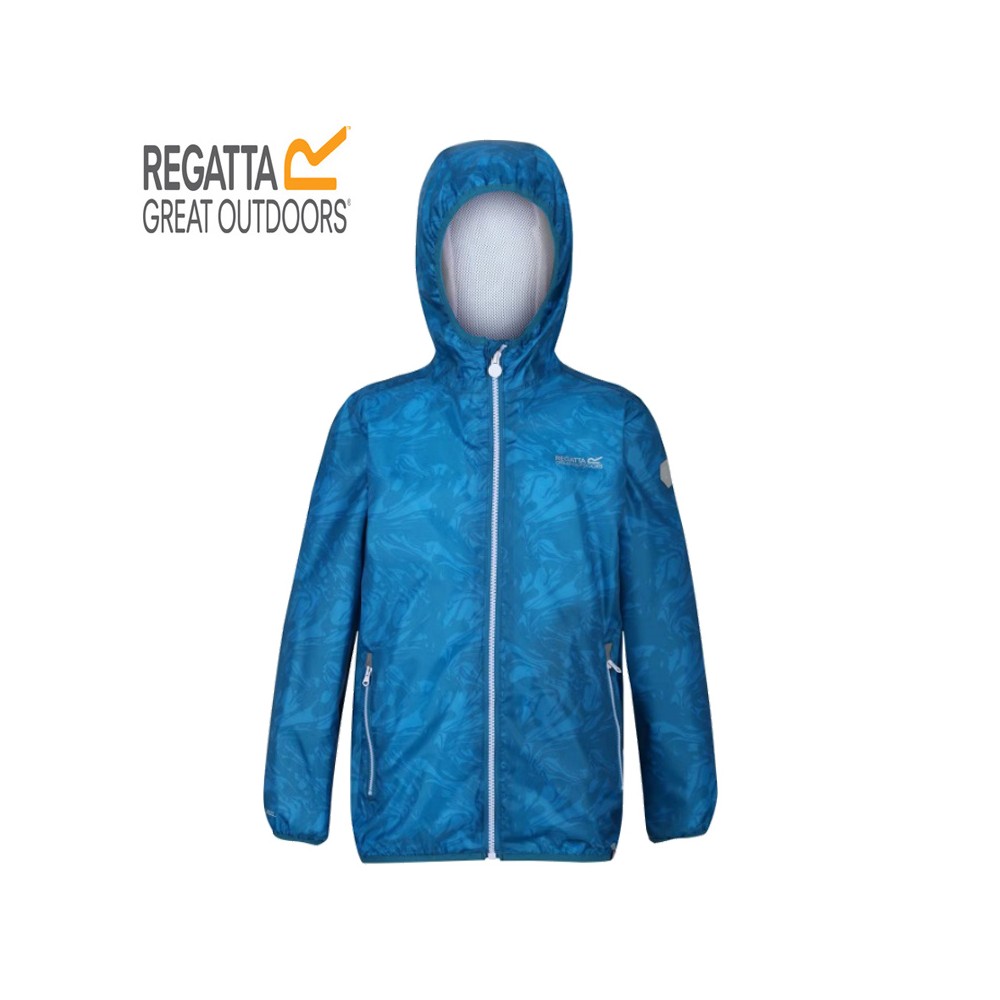 Veste imperméable REGATTA Printed Lever Bleu Aster Junior