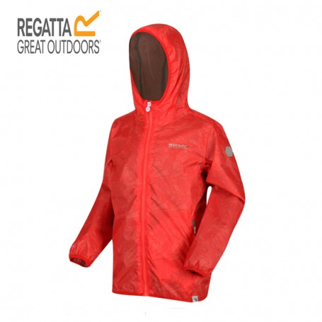 Veste imperméable REGATTA Printed Lever Corail Junior
